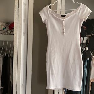 White mini dress